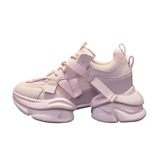 The mystery of glamour Женские розовые кроссовки на массивной подошве с амортизацией, цвет Pink