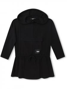 Платье DKNY Hoodiekleid, черный