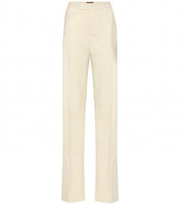 Брюки Higbie с высокой талией из эластичной шерсти Altuzarra, Magnolia