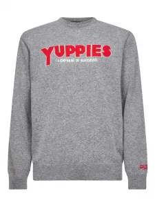 Свитер с жаккардовой вышивкой Mc2 Saint Barth, серый