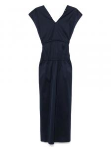 Платье миди с V-образным вырезом Fabiana Filippi, синий