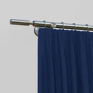 Карниз для штор Indeko "Kimberley", 1 направляющая, желаемая длина 140 см, цвет edelstahlfarben