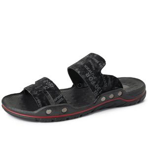 Пляжные сандалии мужские с подвеской бык, серые