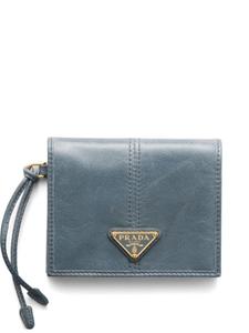 Маленький кожаный кошелек Prada, синий