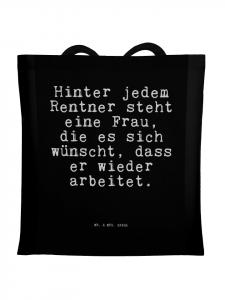Mr. & Mrs. Panda Сумка. За каждым пенсионером стоит... с надписью, написанной черным цветом