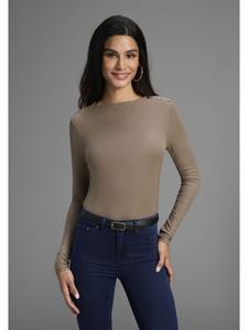 Bruno Banani Футболка с длинными рукавами цвета таупе