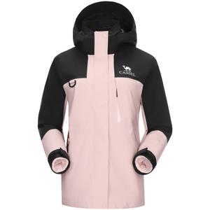 CAMEL Женская всепогодная куртка-ветровка 3 в 1, Phantom Black/Wood Purple