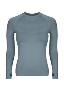 Футболка SNOCKS Sportshirt langarm Damen mit Daumenloch 1 Stück, цвет Taubenblau
