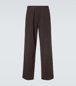 Брюки Breeze из смесового хлопка и шерсти Our Legacy, Track and Field Pinstripe