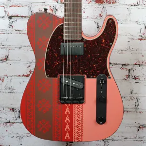 Fender - Monster Hunter Rathalos Telecaster - Электрогитара - Гриф из розового дерева - Rathalos Red - с индивидуальным жестким футляром