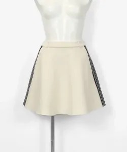 Вязаная юбка с логотипом Archivio, цвет White(090)