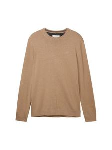 Пуловер Tom Tailor Pullover, цвет hazel brown melange