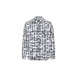 Футболка с принтом, длинный рукав Martine Rose, белый/черный