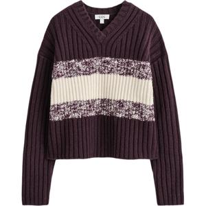 COS Свитер Women's Burgundy/Cream