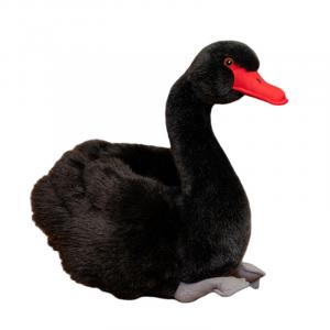 MLING Искусственные куклы черный лебедь, белый лебедь плюшевые куклы высота 26см