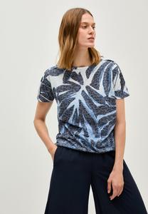 Футболка Cecil AUSBRENNER MIT MUSTER, Blau/Dark Blue