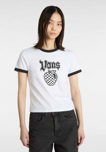 Футболка Vans APPLE BOOM RINGER, White/Black/White