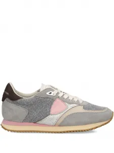 Кроссовки blville с блестками Philippe Model Paris, серый