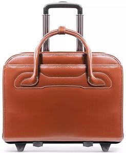 Портфель Willowbrook со съемным колесиком Mcklein, коричневый