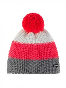 Шапка-помпон Star Pompon серо-розового цвета Eisbär