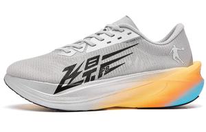 QIAODAN Летающая тень PB4.0 Беговые кроссовки мужские низкие серо-серебристые атомный апельсин, цвет Gray Silver Atomic Orange