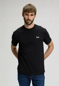 Футболка с коротким рукавом и небольшим логотипом, базовая футболка Lee, Black