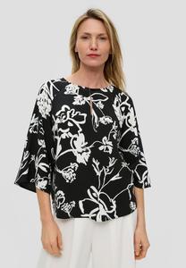 Блуза LOOSE FIT s.Oliver BLACK LABEL, черный