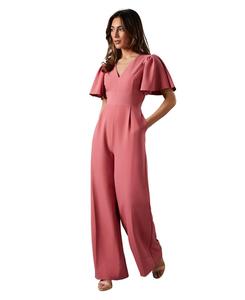 Женский комбинезон с рукавами-крылышками и глубоким вырезом Coast, Rose