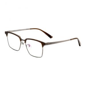 Jeep Титановая оправа для очков с силиконовыми носоупорами, JEEPT5067-D17/Dark Coffee