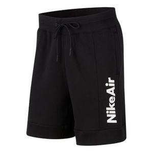 Шорты men's air fleece colorblock black shorts Nike, черный