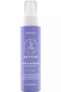 Kemon Actyva Colore Brillante Anti-Yellow Booster, усилитель, нейтрализующий желтый оттенок, 50 мл
