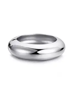 Массивный куполообразный браслет Adornia, silver