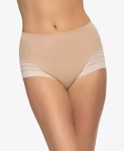 Женские бесшовные трусики-слипы с эффектом сглаживания боков Paramour, коричневый/бежевый