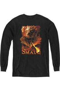 Футболка с длинным рукавом Hobbit Smolder Youth Gildan, черный