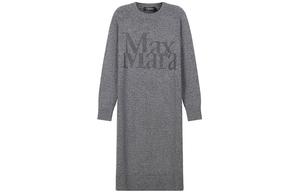 Женское серое платье с длинными рукавами 'S MAX MARA, серый