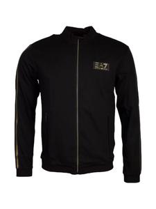 Толстовка с капюшоном на молнии EA7 Emporio Armani, черный