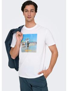 Футболка ONLY & SONS, белый