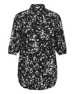 Блуза KAFFE CURVE Sonna, черный