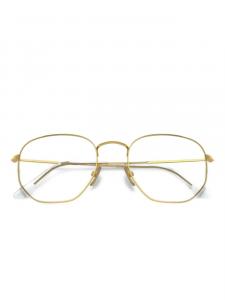Ray-Ban очки в шестиугольной оправе, золотой