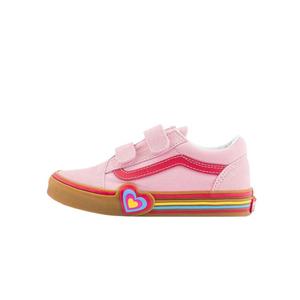 Vans Износостойкие низкие детские скейтбординг кроссовки pink kids'
