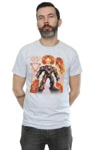 Футболка с чертежом Халкбастера «Мстители: Война бесконечности» Marvel, серый