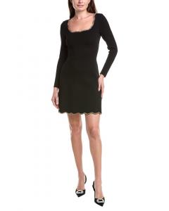 Сандеро Мини-платье с кристальной отделкой Sandro, черный