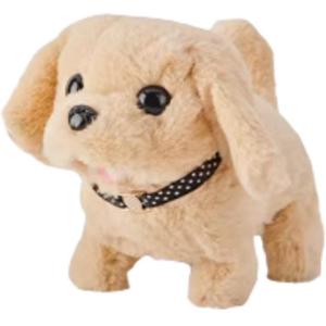 Реалистичная электрическая плюшевая игрушка щенка с функцией ходьбы и плача, милый дизайн питомца, мягкая кукла, высота 14см TEMI