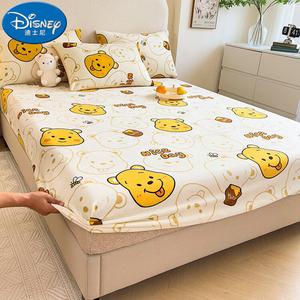 Disney Простыня на резинке 150х200 см и наволочки из молочного велюра, цвет Cute Bear Class A Milk Fleece - Official Disney