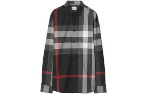 Рубашка мужская угольного цвета Burberry, цвет Charcoal