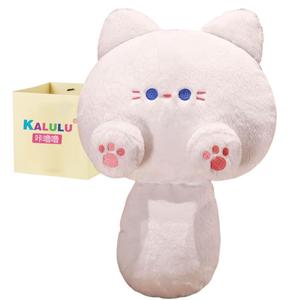 Плюшевая кукла с мультяшным котенком высотой 30см/40см Click, белый