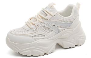 Кроссовки WARRIOR Chunky Sneakers Women's Low-top Beige/Gray, бежевый