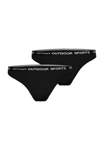 В упаковке 2 женских стринги из мериноса «Дуббо» normani, черный