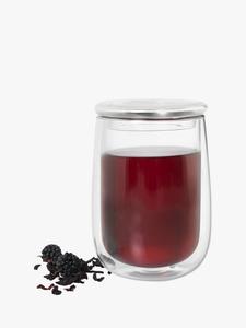 Двухслойный стеклянный стакан с чайным инфузором AdHoc