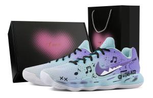 Hyperdunk 2017 Salt Lake Melody, Heart Box Cushioning Coverage Support низкие баскетбольные кроссовки мужские Nike, фиолетовый